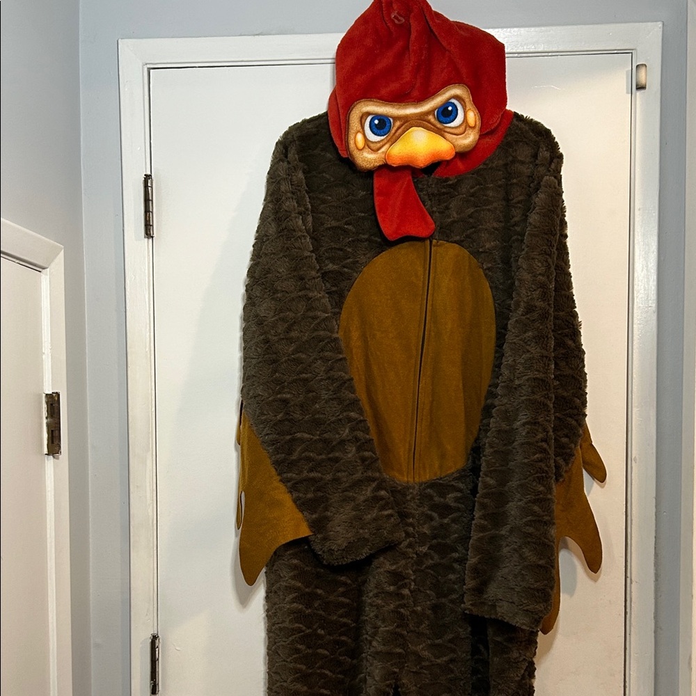 Rooster Chicken One Piece Onesie Halloween Costume Cosplay Adult Large